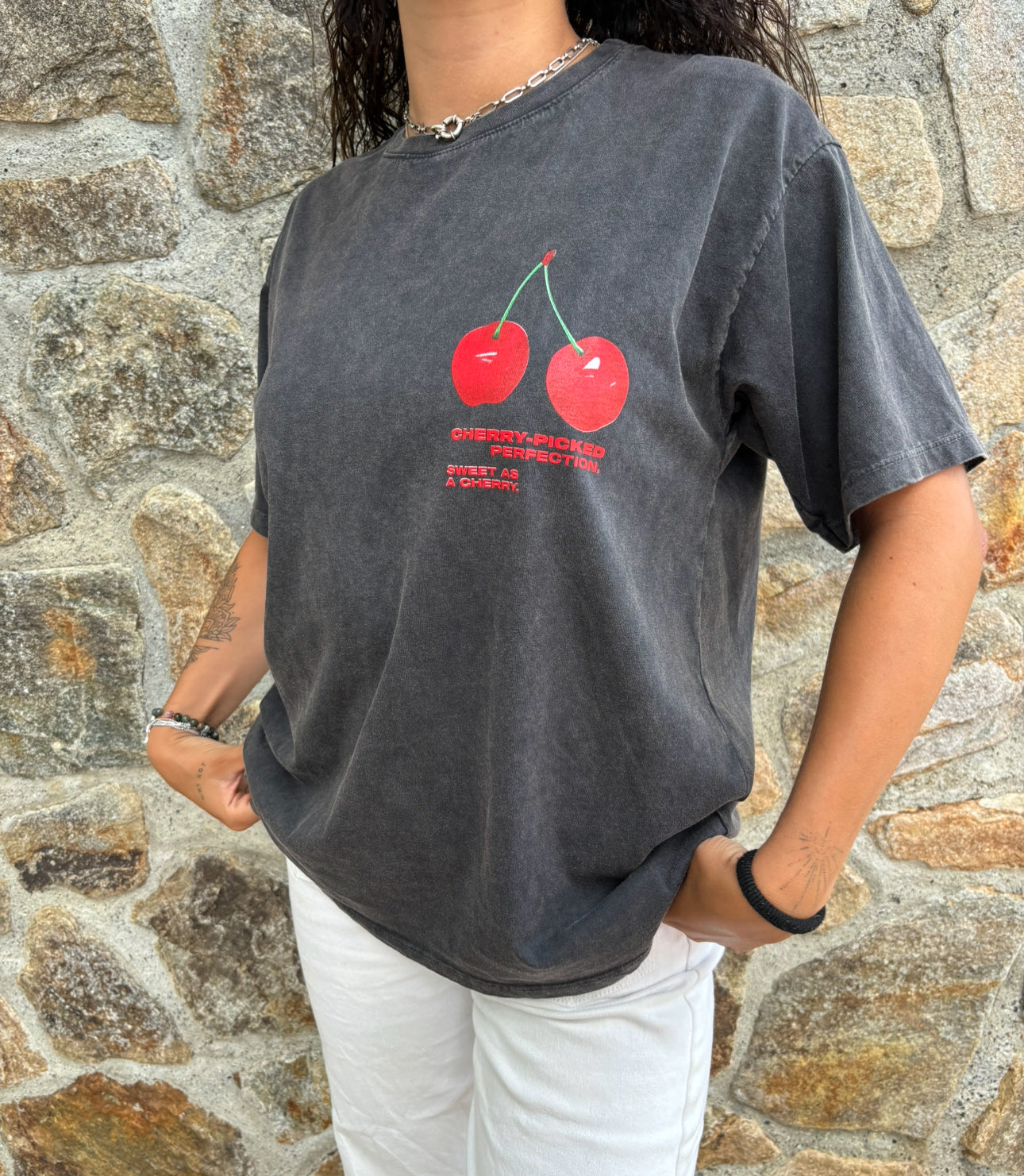 Tee-shirt Cherry noir