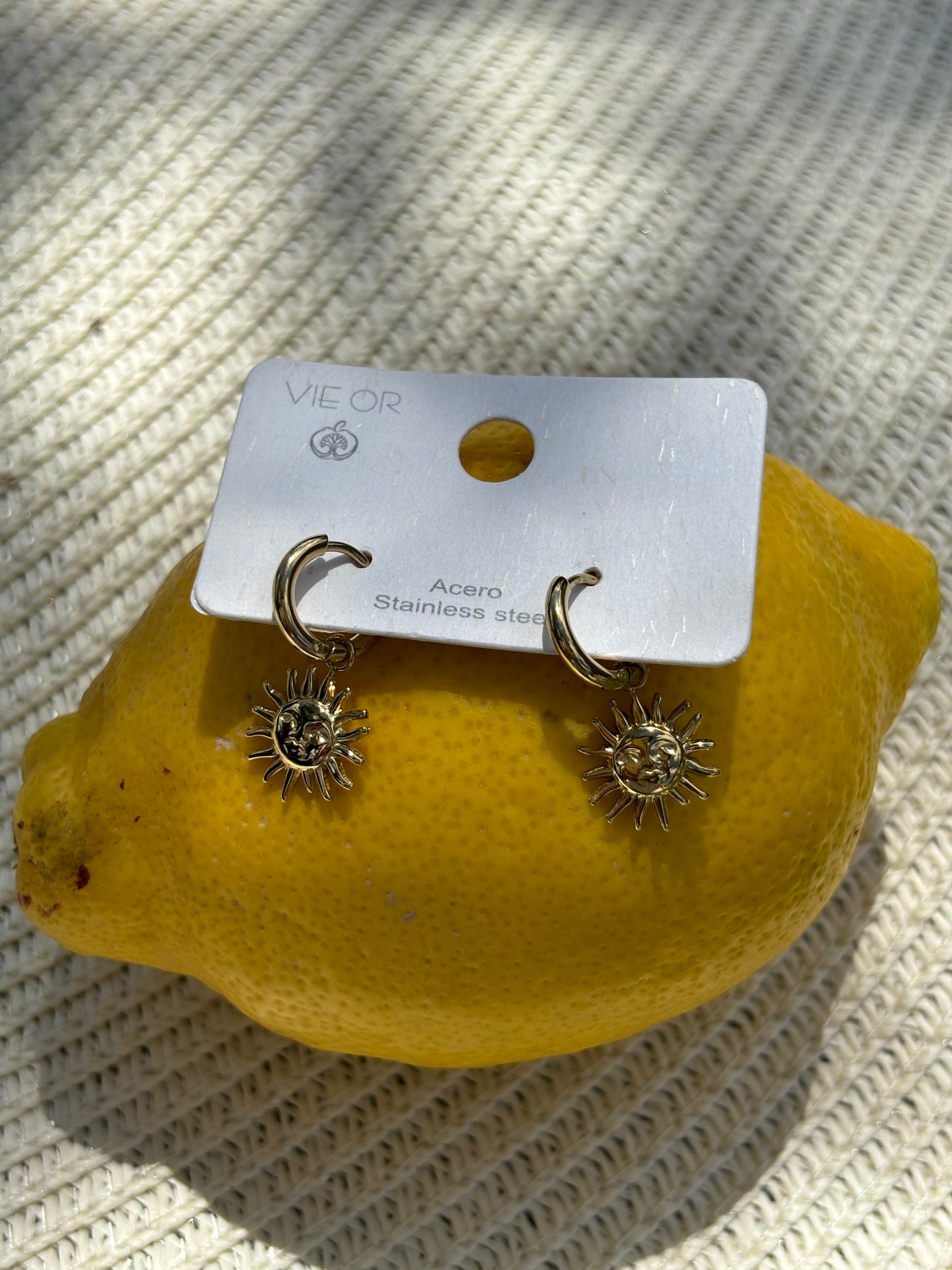 Boucles d'oreilles Sun