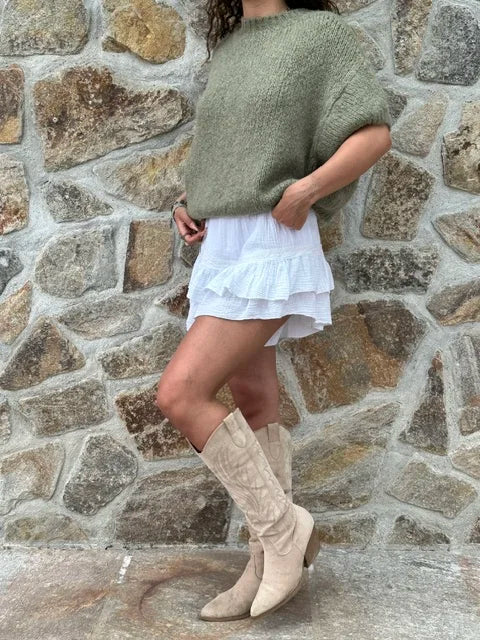 Jupe short Leya blanche